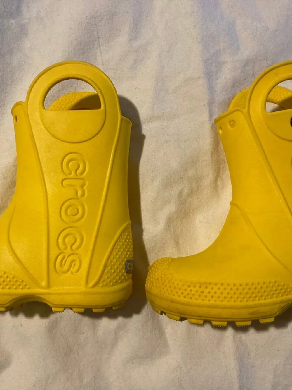 Crocs Handle It Rain Boots Yellow Child's Size C8
